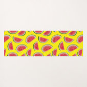 Realistic Watermelon Slice Pattern Design Yogamatte (Rückseite (Horizontal))