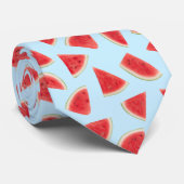 Realistic Watermelon Slice Summer Pattern Krawatte (Gerollt)