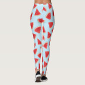 Realistic Watermelon Slice Summer Pattern Leggings (Rückseite)