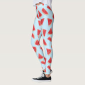 Realistic Watermelon Slice Summer Pattern Leggings (Links)