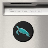 Realistisch animiertes Sea Turtle Magnet (In Situ (Geschirrspüler))