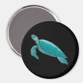 Realistisch animiertes Sea Turtle Magnet (Vorderseite/Rückseite)