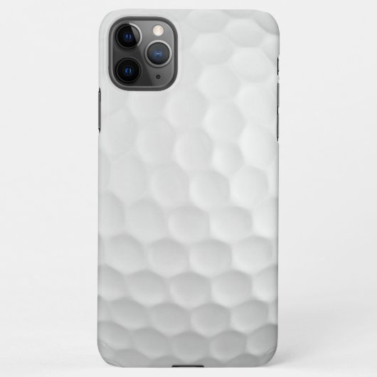 Realistisch aussehender Golfball Dimples Textur Mu iPhone Hülle (Rückseite)