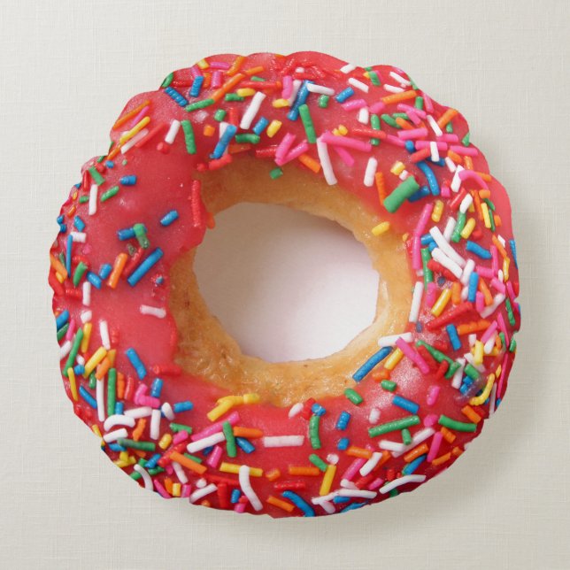 Realistisch Donut Pillow Rundes Kissen (Vorderseite)