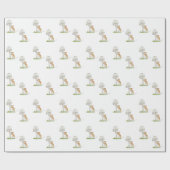 Realistisch eine lustige Feldmaus und Pilz Geschenkpapier (Flach)