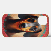 Realistisch farbenfrohe Niedliche Dackel Hundelieb Case-Mate iPhone Hülle (Rückseite (Horizontal))