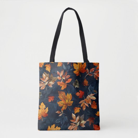 Realistisch gezogenes Leaf-Muster Tasche (Vorderseite)