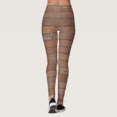 Realistisch Red Terra Cotta Bricks Texture Leggings (Rückseite)