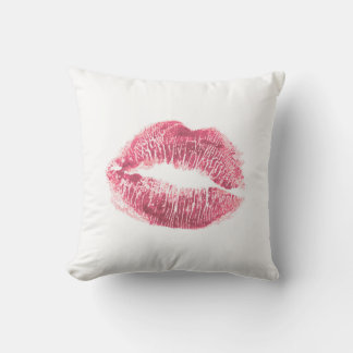 Realistisch rosa Lippen, abgeschiedener Kuss Kissen
