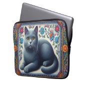 Realistisch russischer blauer Katzenhai Laptopschutzhülle (Vorderseite Links)