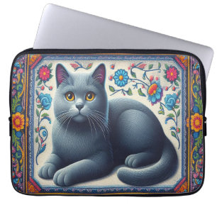 Realistisch russischer blauer Katzenhai Laptopschutzhülle