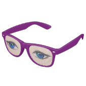 Realistisch schöne menschliche blaue Augen Partybrille (Schrägansicht)