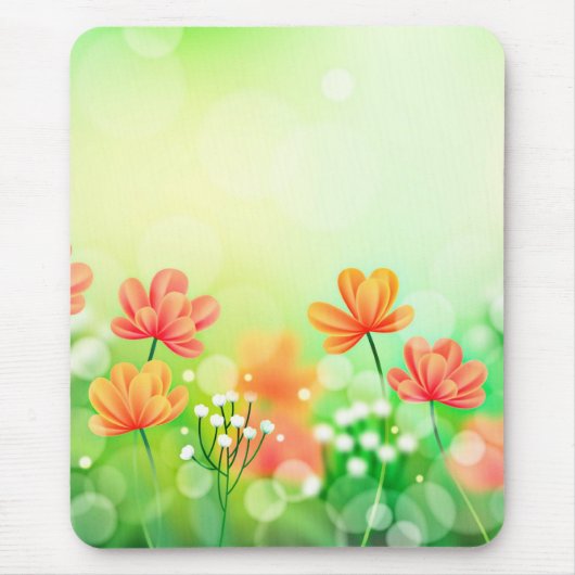 Realistisch verschwommener Frühling - Hintergrund- Mousepad (Vorne)