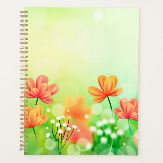Realistisch verschwommener Frühling - Hintergrund- Planer (Vorderseite)