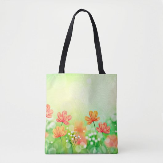 Realistisch verschwommener Frühling - Hintergrund- Tasche (Vorderseite)