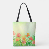 Realistisch verschwommener Frühling - Hintergrund- Tasche (Rückseite)