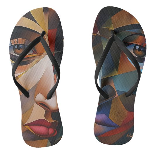 realistisch zeichnend badesandalen (Fußbett)