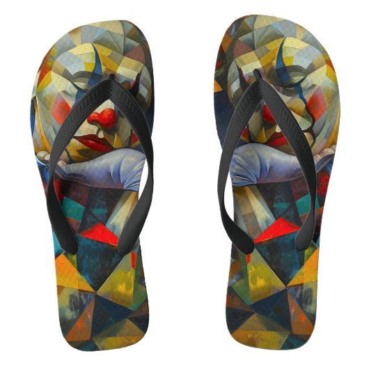 realistisch zeichnend badesandalen (Fußbett)