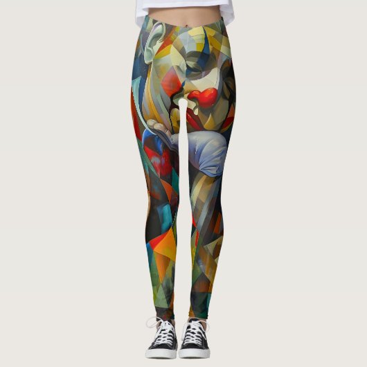 realistisch zeichnend leggings (Vorderseite)