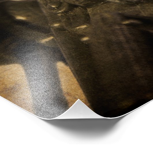 Realistisch-Zivil War Toy Cannon Fotodruck (Ecke)