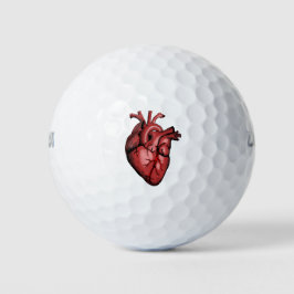 Realistische anatomische Heart Image Golf Balls Golfball