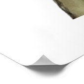 Realistische Aquarellmaus in einem Baum Poster (Ecke)