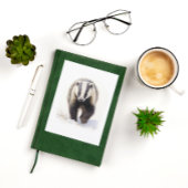 Realistische Badger im Schnee - Grusskarte für Wil Postkarte