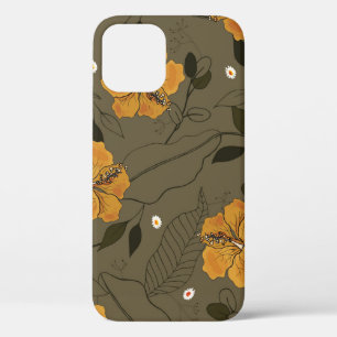 Realistische Blumen: Vintage Nahtlos Case-Mate iPhone Hülle