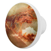 Realistische braune Imitate - Marmorsteinmuster 2 Keramikknauf (Rechts)