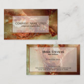 Realistische braune Imitate - Marmorsteinmuster 2 Visitenkarte (Vorne/Hinten)