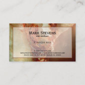 Realistische braune Imitate - Marmorsteinmuster 2 Visitenkarte (Rückseite)