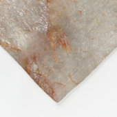 Realistische braune Imitate Marmorsteinmuster Fleecedecke (Ecke)