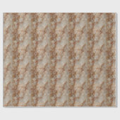 Realistische braune Imitate Marmorsteinmuster Geschenkpapier (Flach)