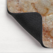 Realistische braune Imitate Marmorsteinmuster Mousepad (Ecke)