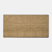 Realistische Burlap Textur einfache rustikale brau Schreibtischunterlage (Vorderseite)