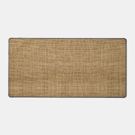 Realistische Burlap Textur einfache rustikale brau Schreibtischunterlage