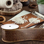 Realistische Burlap Textur einfache rustikale Dunk Satinband