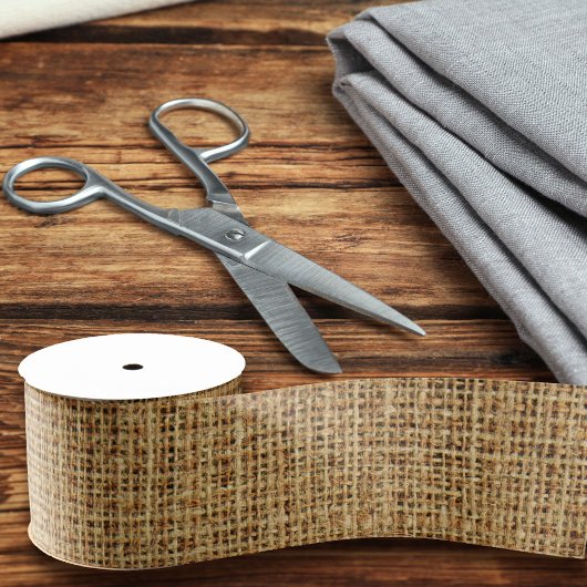 Realistische Burlap Textur einfache rustikale Lich Ripsband