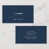 Realistische Denim-Visitenkarte No.4 Visitenkarte (Vorne/Hinten)