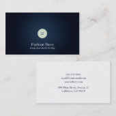 Realistische Denim-Visitenkarte No.5 Visitenkarte (Vorne/Hinten)