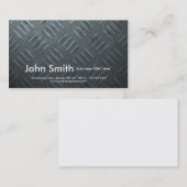 realistische diamondplate Visitenkarte (Vorne/Hinten)