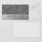 realistische diamondplate Visitenkarte (Vorne/Hinten)