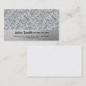 realistische diamondplate Visitenkarte (Vorne/Hinten)