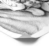 Realistische Dog-Erwachsenenfärbung Poster (Ecke)