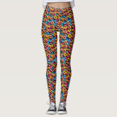 Realistische Donuts Leggings (Vorderseite)