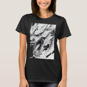 Realistische Drachen-Zeichenaufkleber1 T-Shirt