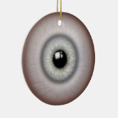 Realistische Eyeball-Keramik Runde Ornamente (Rechts)