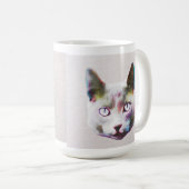 Realistische Farbkatze Kaffeetasse (VorderseiteRechts)