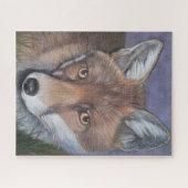 Realistische Gemälde von Rotfuchs Puzzle (Horizontal)