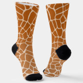 Realistische Giraffe Markings Whimsical Animal Leg Socken (Gewinkelt)